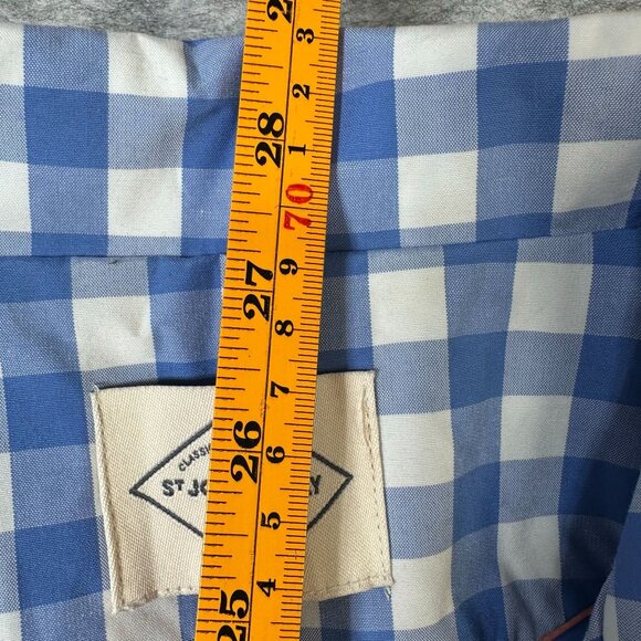 St Johns Bay Jacket Womens xxl 2xl Blue Gingham Checkered work suit jacket - Picture 5 of 12